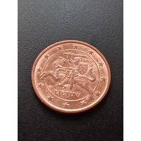 Литва 5 евроцентов 2023 г.