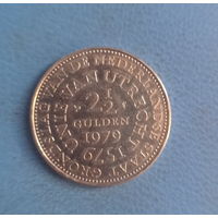 Нидерланды Голландия 2 1/2 гульдена 1979 год  400 лет Утрехтской унии