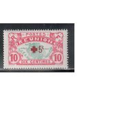 Реюньон-1916,(Мих.82)  * , Французские колонии, Стандарт,Надп.Красный Крест(одиночка)