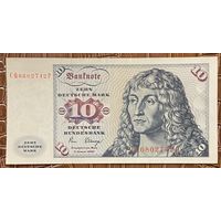 Банкнота 10 марок 1980 год. ФРГ. Альбрехт Дюрер. НЕ БЫЛА В ОБОРОТЕ.