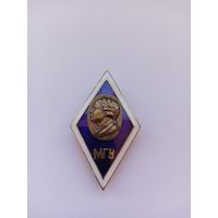 Ромб МГУ. Ломоносов.