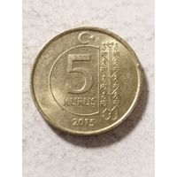 Турция 5 куруш 2015