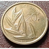Бельгия 20 франков, 1980   BELGIQUE     ( 1-13-4 )