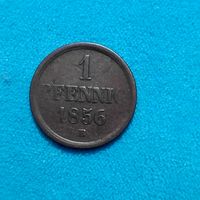 1 пфенниг(1856г.) Герцогство Брауншвейг. Распродажа! Смотрите и другие мои лоты!!!