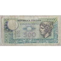 Банкнота Италии 500 лир. 1979 год.