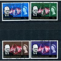 Британский Гондурас (Белиз) - 1966г. - Уинстон Черчилль - 4 марки - полная серия, гашёные [Mi 188-191]. #2-Bc-34-A-2