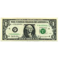 1 доллар 1999 F