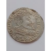 3 гроша 1594 г. в звоне, остатки блеска.