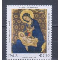 [2166] Италия 2006. Искусство.Живопись. Одиночный выпуск. Высокий номинал. БЕЗ КЛЕЯ.
