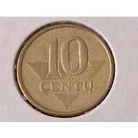 Литва. 10 центов 2009 года.