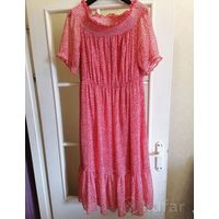 Красивое шёлковое платье, р-р 52-54, как новое