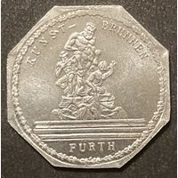 Германия Нюрнберг нотгельд 20 пфеннигов 1920 год. Фтртан Кентавра. трамвайный жетон