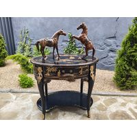 Винтажный Консольный Столик в стиле Шинуазри (Chinoiserie) Демилун, Европа ХХ век.