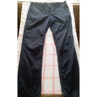 Штаны Zara man, полуспорт, раз.32, черные, хлопок, турция, бу