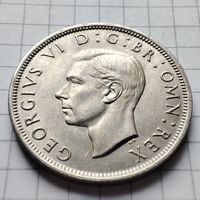 1/2 кроны 1947 года Великобритания .Георг 6.