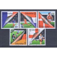 [1709] Гибралтар 2000. Спорт.Футбол.Чемпионат Европы. СЕРИЯ MNH. Кат.9 е.