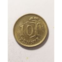 Финляндия 10 пенни 1977