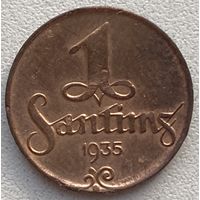 Латвия 1 сантим 1935 г.