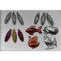 Елочные игрушки 1960-70-е г. Цена за все