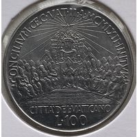 Ватикан 100 лир 1962 г. Второй Ватиканский собор. В холдере