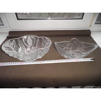 Салатницы,конфетницы хрустальные 2 шт.времён СССР.С рубля.