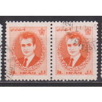 Известные личности Мохаммад Реза Шах Пехлеви  Иран 1966 год лот 16 СЦЕПКА