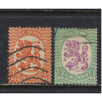 Финляндия 1925 Герб Стандарт wz1 # 119хА,120хВ