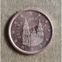 Испания 1 евроцент, 2012 г., KM# 1144