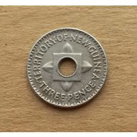 Британская территория Новая Гвинея, 3 пенса 1944 г., Георг VI (1936-1952)