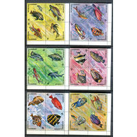 Бурунди - 1974г. - рыбки - 24 марки - полная серия, MNH [Mi 1034-1057]. #3-Bu-Z-1-25