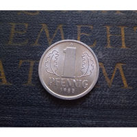 1 пфенниг 1988 (A) Германия ГДР #31 aUNC