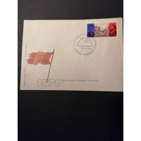 Польша 1971 КПД с маркой "100-летие Парижской коммуны" (спецгашение) Mi.2066 каталог 0.50 евро