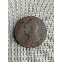 Франция (Первая Республика) децим (10 сантимов), медь.