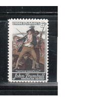 США-1968, (Мих.969),  *  ,  Война, Живопись (одиночка)