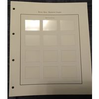 Листы для марок Великобритании 4 штуки Definitive Stamps High Value Castle