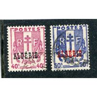 Французский Алжир. Герб. Надпечатка