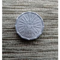 Werty71 Уругвай 2 сентесимо 1977 Солнце