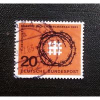 Марка Германия 1963 год День евангельской церкви