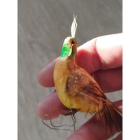 Ёлочная игрушка,птичка,с рубля