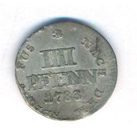 Германия 4 пфеннига 1783 год Ag _состояние F+