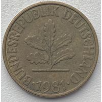 Германия 10 пфеннигов 1981 г. G