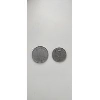 5 и10 фенингов 1917-18г. Польша под Германией.