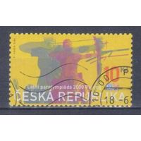 [1727] Чехия 2008. Спорт.Летние Паралимпийские игры.Стрельба из лука. Одиночный выпуск.Гашеная марка.