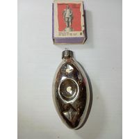 Игрушка на ёлку , Снежинка , винтаж , стекло , СССР . С 80 копеек .