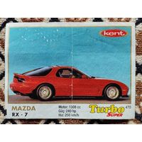Вкладыш Turbo (Турбо) Super (серия 401-470, Супер), номер 470, Mazda RX-7. Возможен небольшой торг.