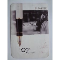 Календарик 1997 г. Parker.