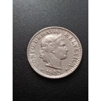Швейцария 20 раппенов 1945 г.