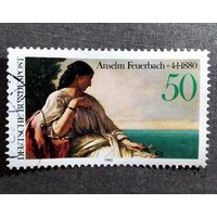 Марка Германия 1980 год 100 лет со дня смерти Ансельма Фейербаха