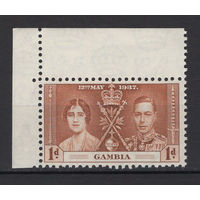 1937 Гамбия** Георг VI Коронация (SG 147)