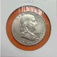 США 1/2 доллара 1963 D Franklin Half Dollar